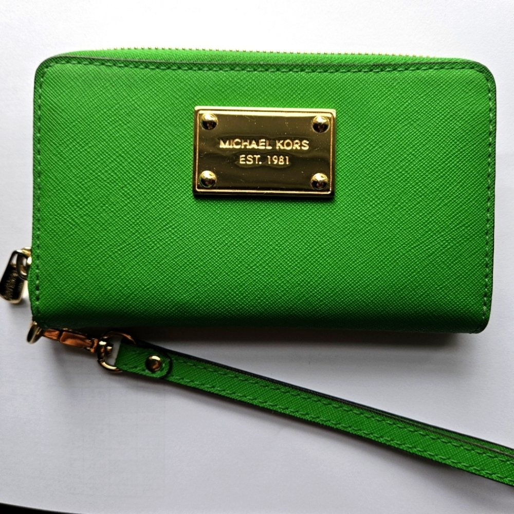 MICHAEL KORS jet set wristlet wallet EC